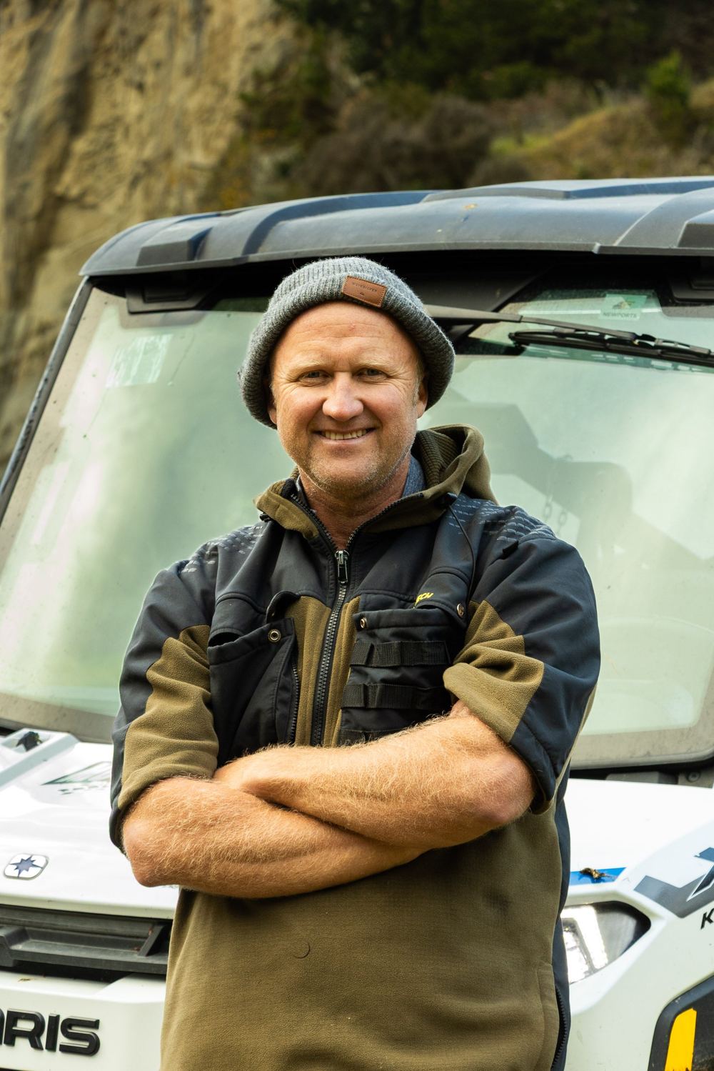 Mark Litherland on the farm
